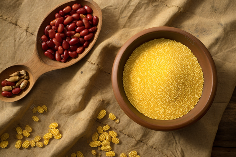 五谷杂粮谷物黄小米红豆颗粒食物摄影图,高清,摄影图,摄影图片,图片大全,摄影图免费下载